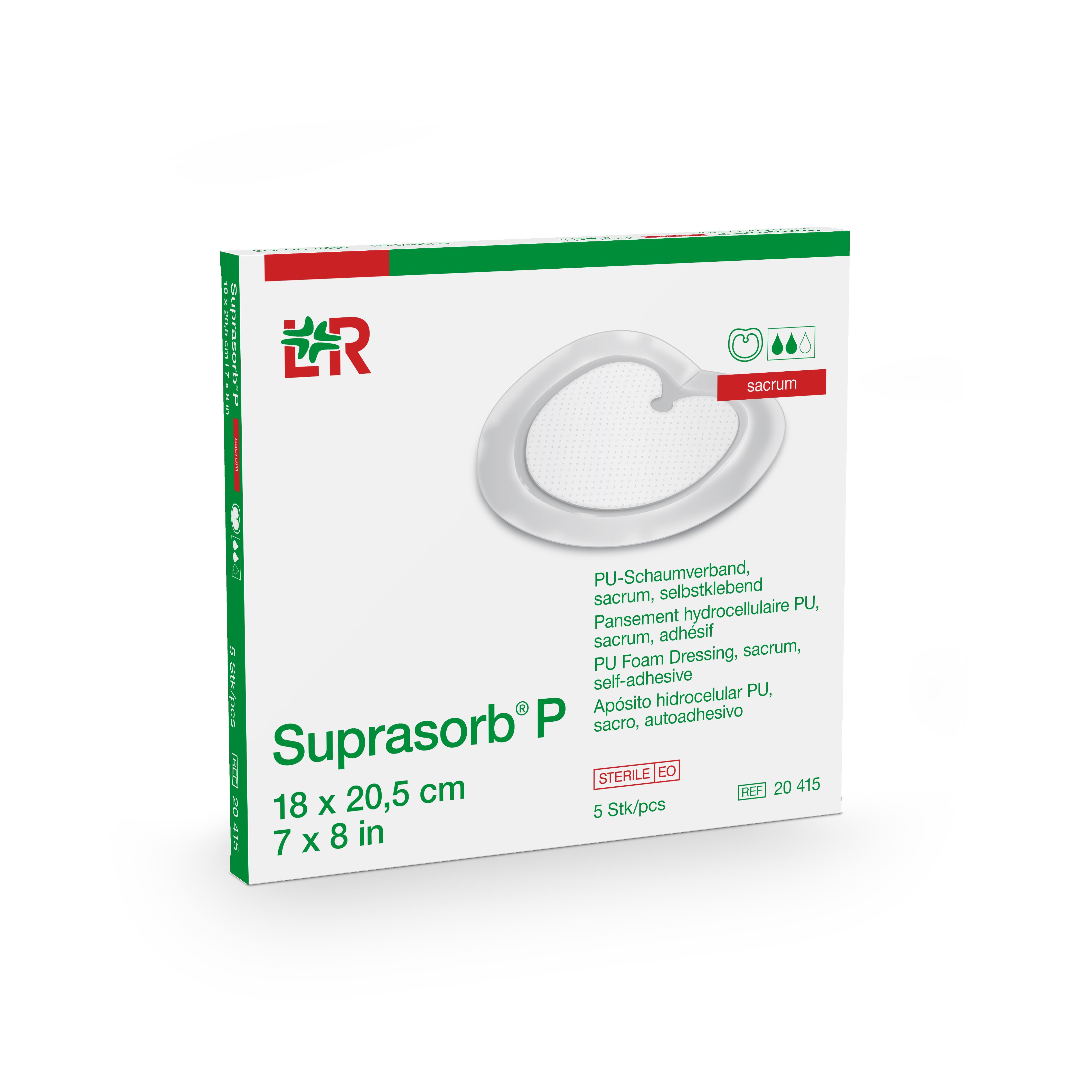 Lohmann & Rauscher International GmbH & Co. KG Suprasorb P PU-Schaumverband steril, sacrum, 18x20,5cm, 5 Stück - Bild 3
