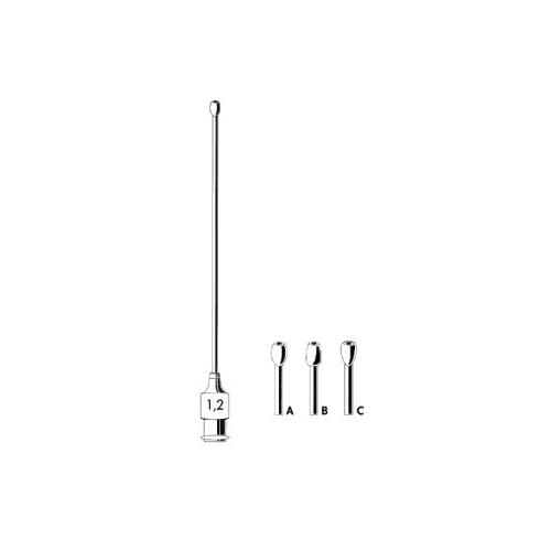 Knopfkanüle Gr.2 1,5x80mm gerade AP 6 m. Spitzenolive B Luer-Lock