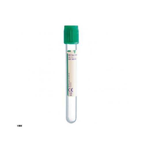BECTON DICKINSON AND COMPANY BD Vacutainer Lithium-Heparin 6,0ml AP 100 100x13mm, Hemogard-Verschluss