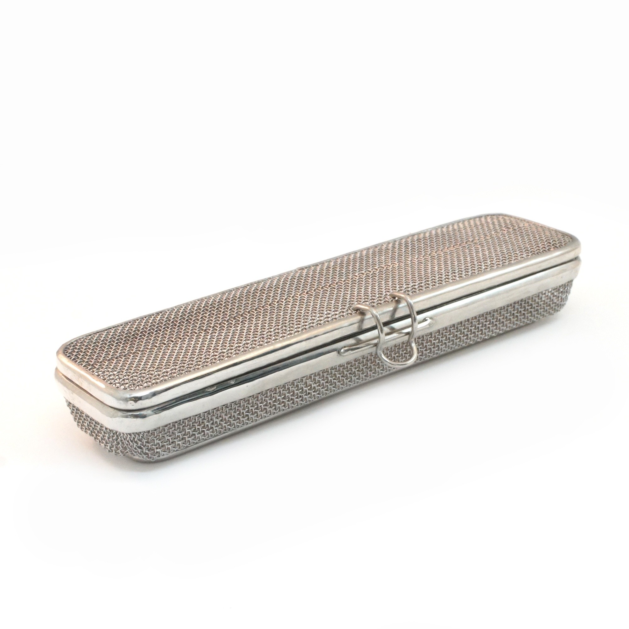 Key Surgical LLC Kleinteilesieb mit Deckel aus Edelstahl 160 x 40 x 25 mm