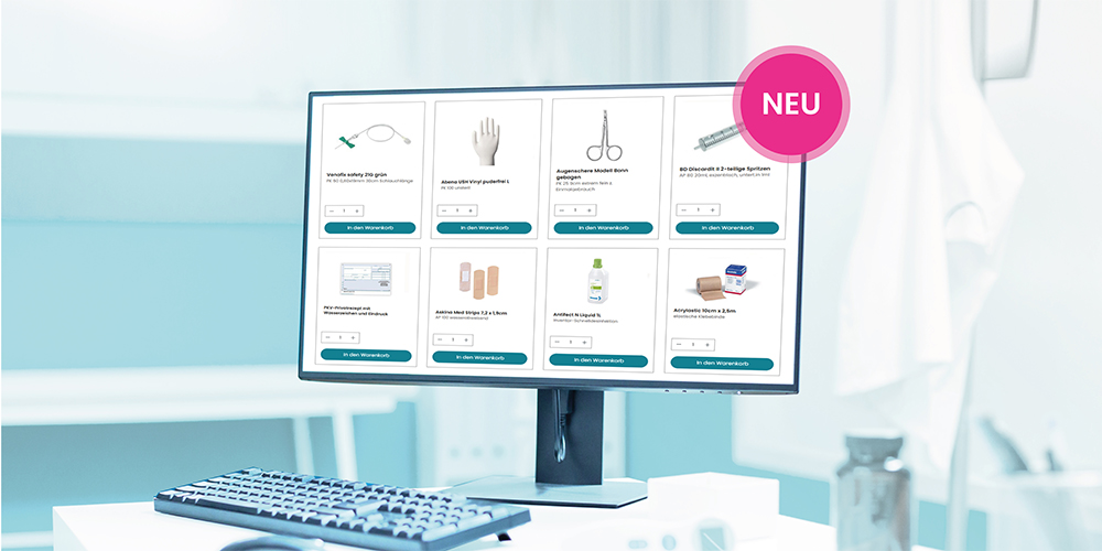 Neu in unserem Sortiment: 15.000 Produkte für den Praxisbedarf