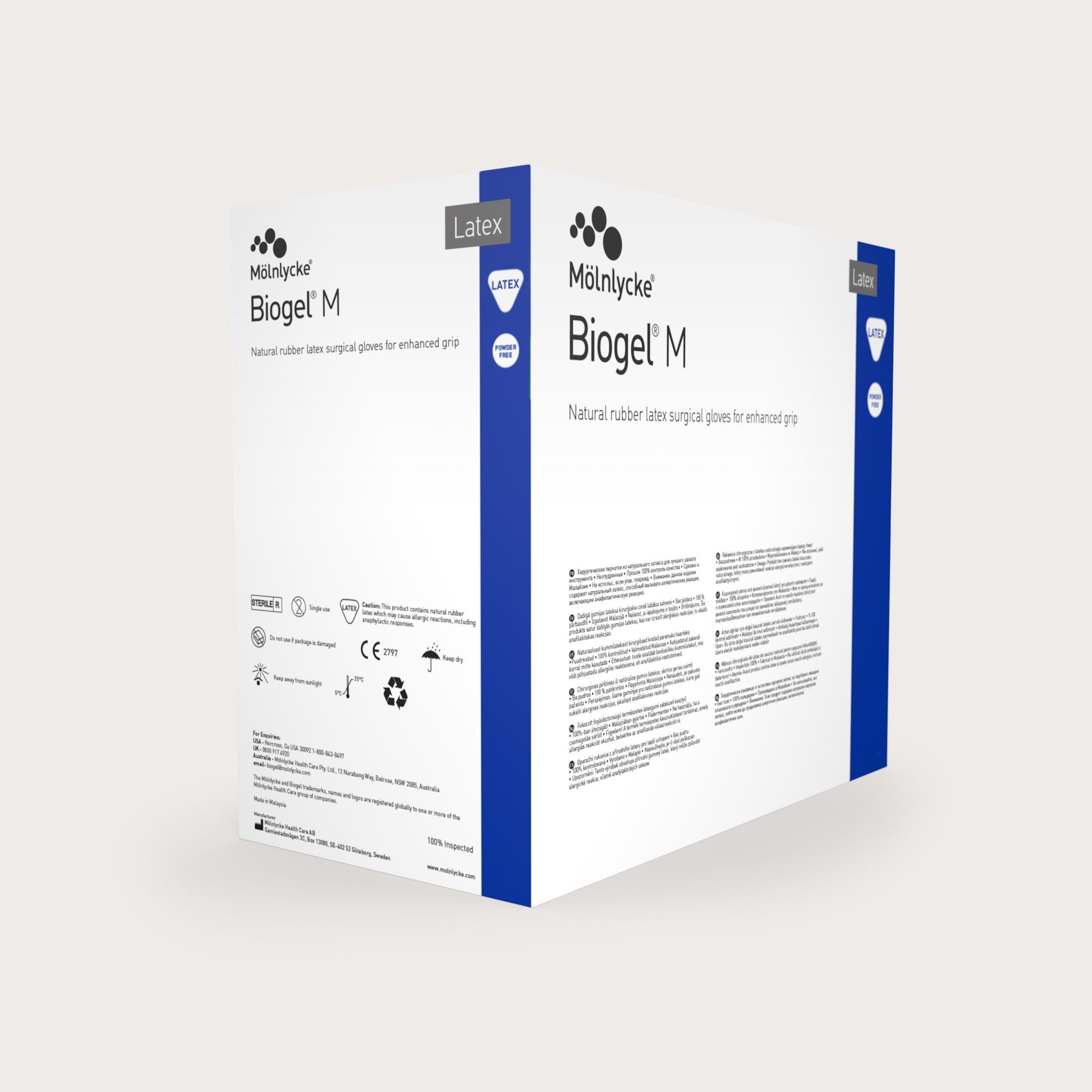 Biogel M OP-Handsch. Gr.8,0 PK 50 puderfrei, Mikrochirurgie