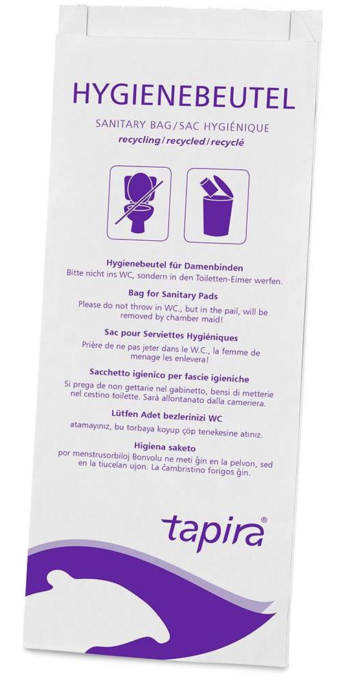 IGEFA Tapira Hygienebeutel aus Papier PK 8 x 125 Stück