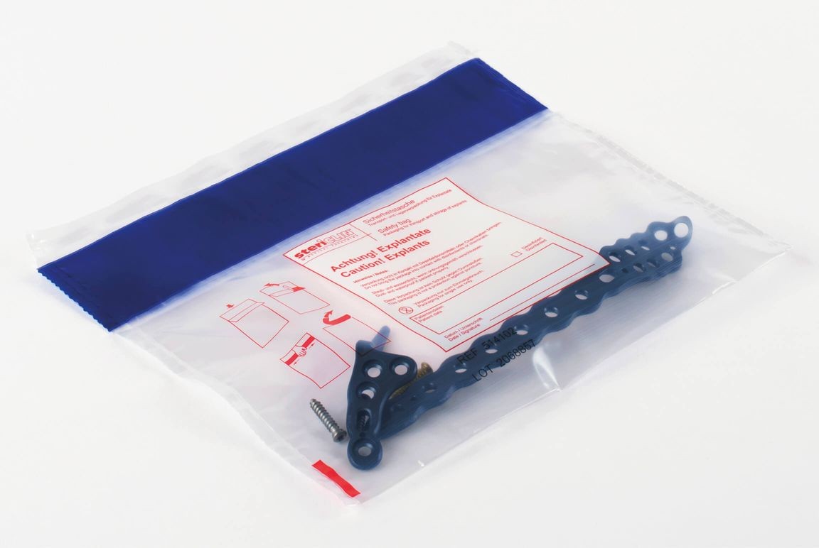 Vereinigte Papierwarenfabriken GmbH Stericlin Sicherheitstaschen 197x600mm PK 100 f. Explantate