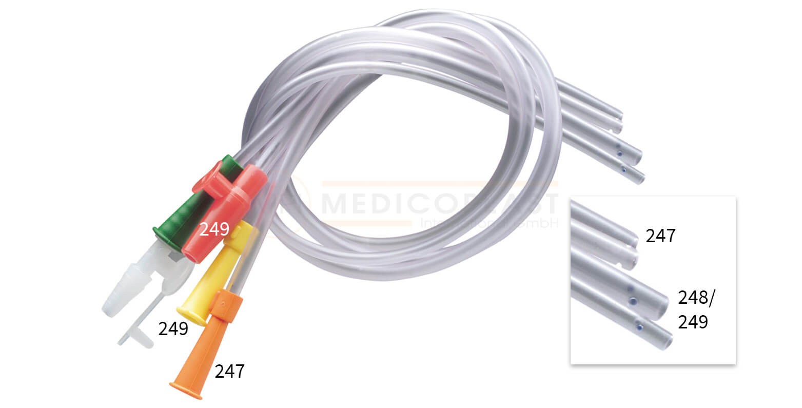MEDICOPLAST International GmbH Absaugkatheter CH 12 PK 100 52cm Trichteransatz