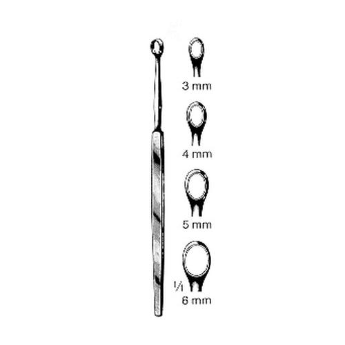 Lupus Küretten FOX 3mm oval 14cm