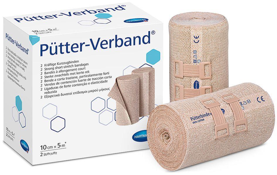 Paul Hartmann AG Pütter-Verband 8cm / 10cmx5m AP 2 kräftige,textilelast.Kurzzugbinden - Bild 2