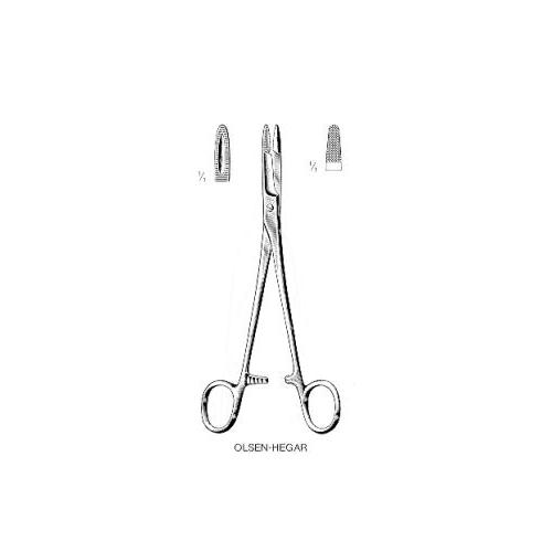 VEHU-MEDICAL Nadelhalter Olsen-Hegar 14,0cm mit TC-Einsätzen