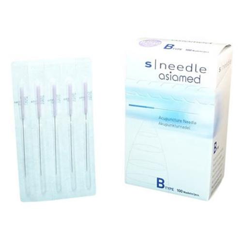 ASIA-MED Akupunkturnadel S-Needle B-Type AP 100 0,25x40mm lila B2540