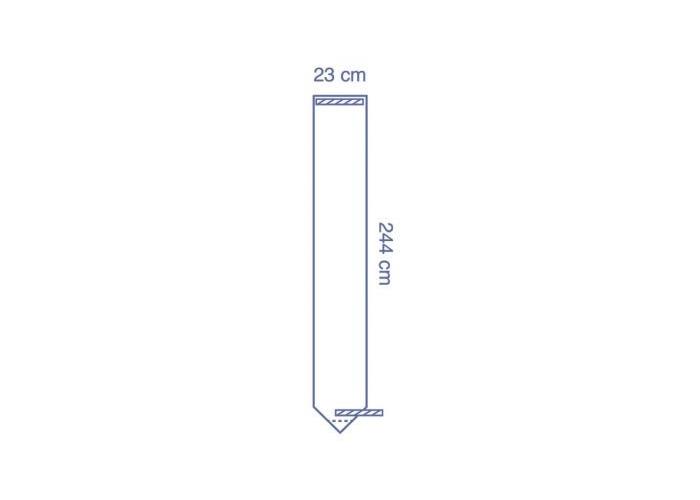 Videokamerabezug 23x244cm PK 25 teleskop gefaltet, steril