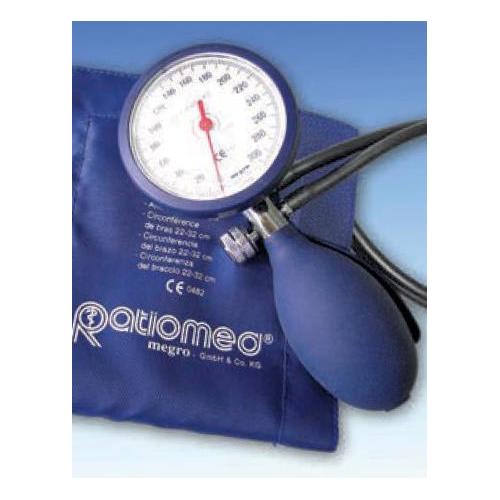 Ratiomed Blutdruckmessgerät 63mm kompl. schwarz i. Etui, 2-Schlauch
