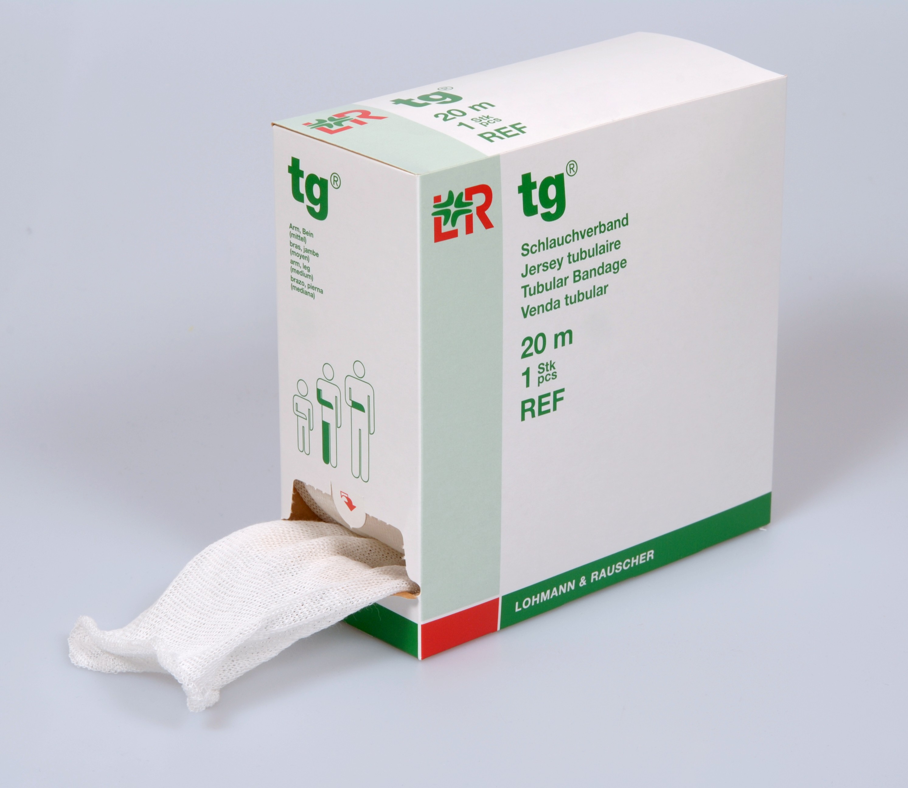 Lohmann & Rauscher International GmbH & Co. KG tg Schlauchverband Größe 5, 20m, weiß