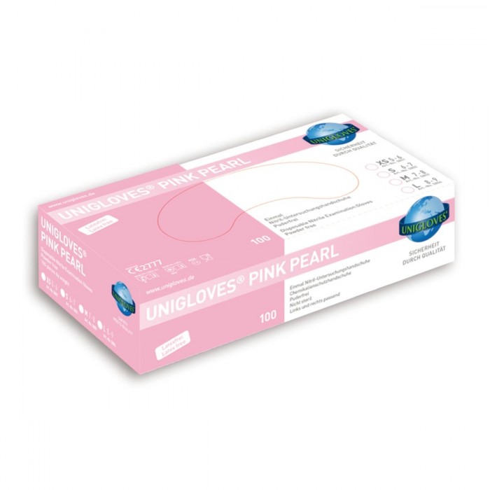 Unigloves Pink Pearl Nitrilhandschuhe 100 Stück