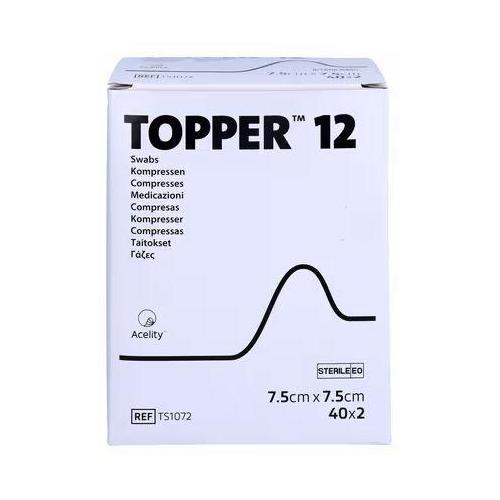 Solventum Germany GmbH Topper 12 7,5x7,5cm AP 200 unsteril, Vliesstoffkompr.