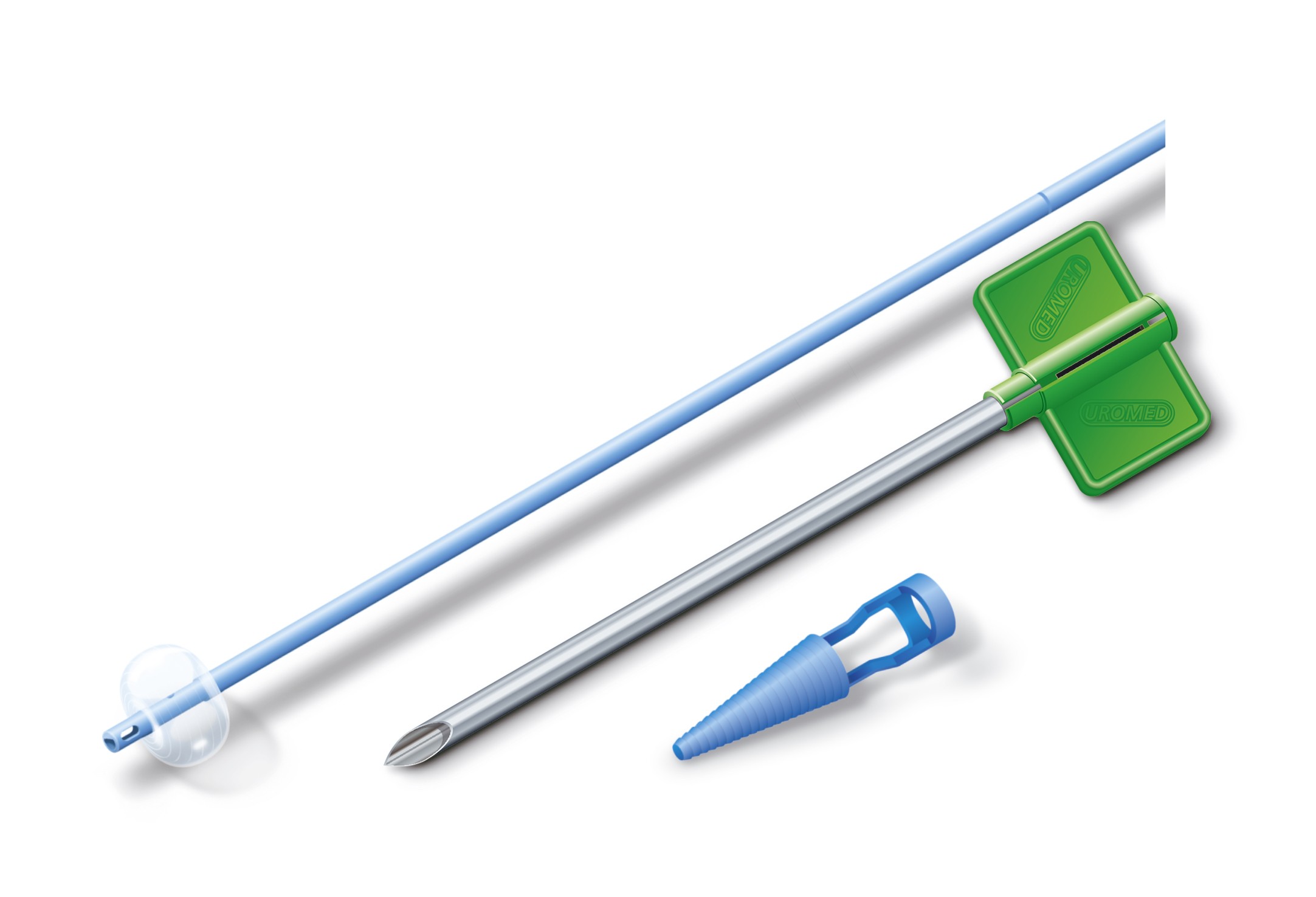 UROmedCYST Ballon-Katheter CH12 AP 10 Punktions-Set m. Spaltkanüle
