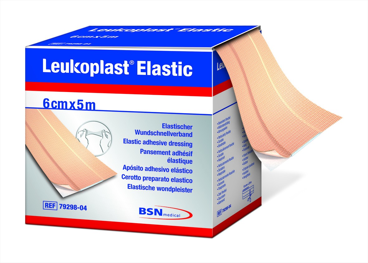 Leukoplast Elastic 4cm x 5 m Querelastischer Wundverband