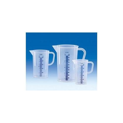 MEGRO Messbecher PP m. Henkel 100 ml: 2ml blau graduiert