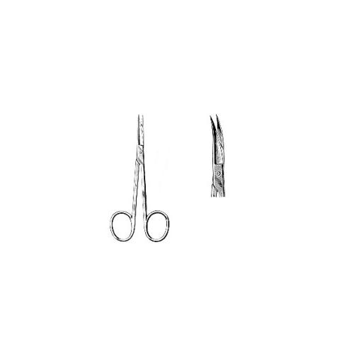 Chirurgische Schere Iris Standard 9,0cm gebogen sp/sp