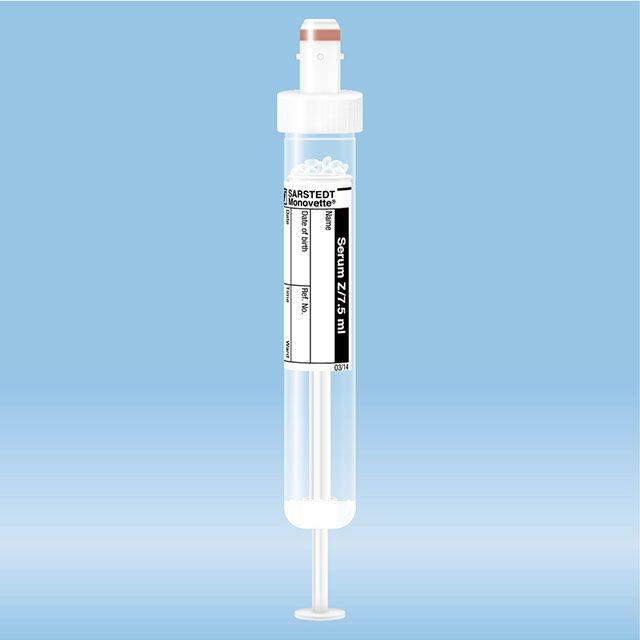S-Monovette Serum 7,5ml m. Etikett PK 50 92x15mm Gerinnungsaktivator
