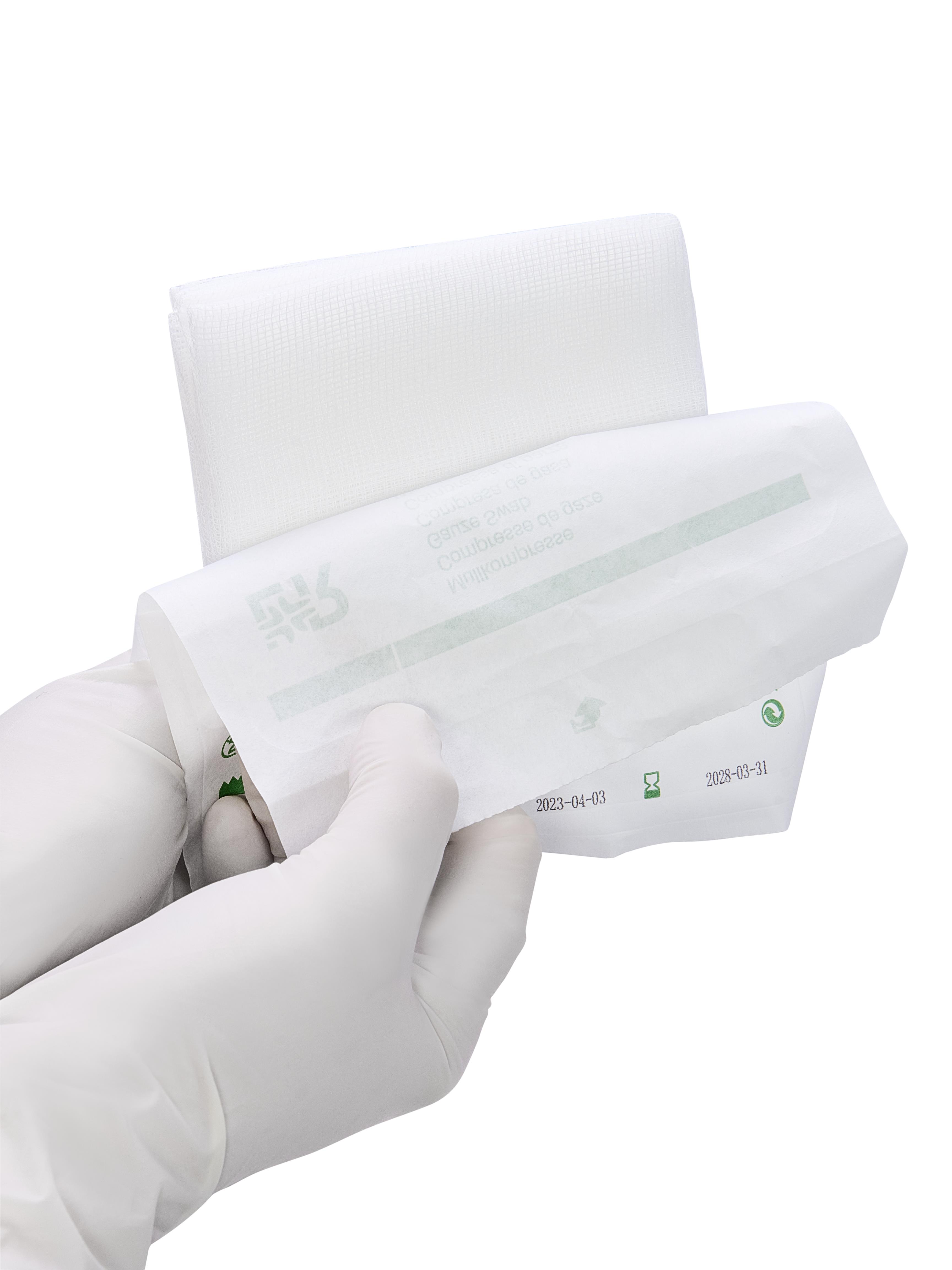 Gazin Mullkompresse steril, 10x10cm, 8f, 17fdg, 20x5 Stk