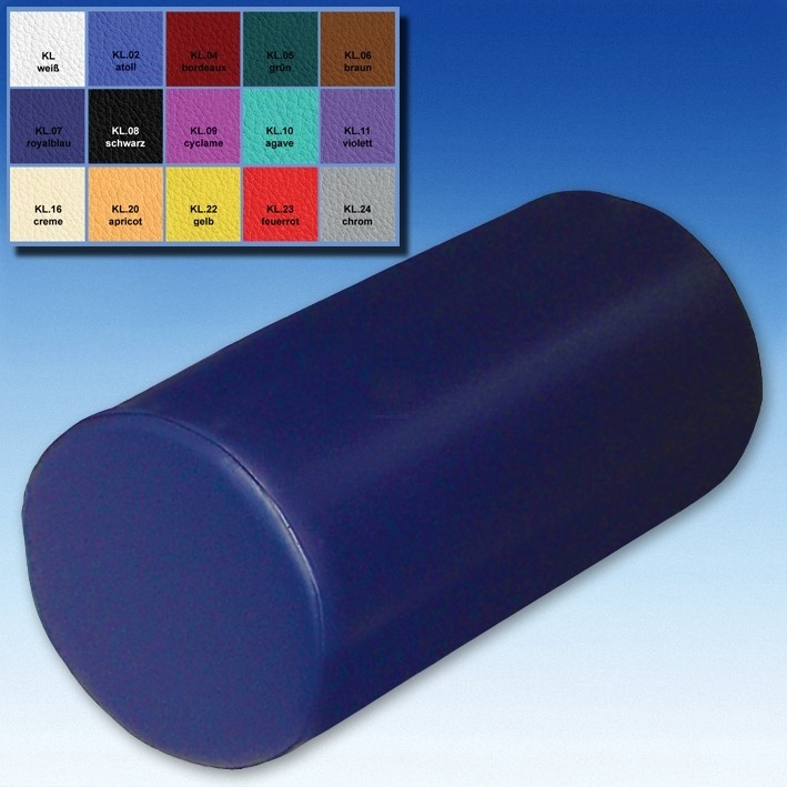 Knie- und Nackenrolle 50 x 15cmØ royalblau, mit Reißverschluss