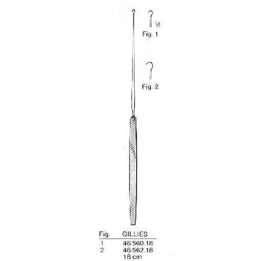 VEHU-MEDICAL Gillies Häkchen fein Fig.2 18cm