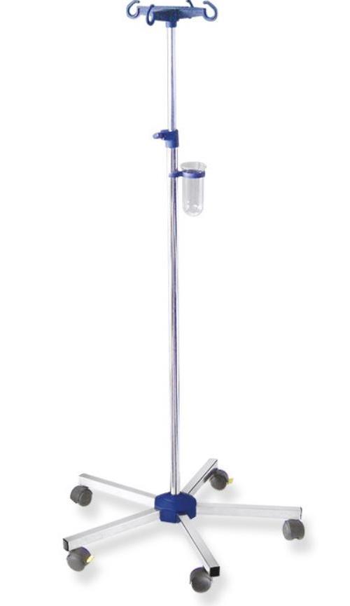 Ratiomed Infusionsständer 5-Fuß mit Beschwerung, mit Laufrollen