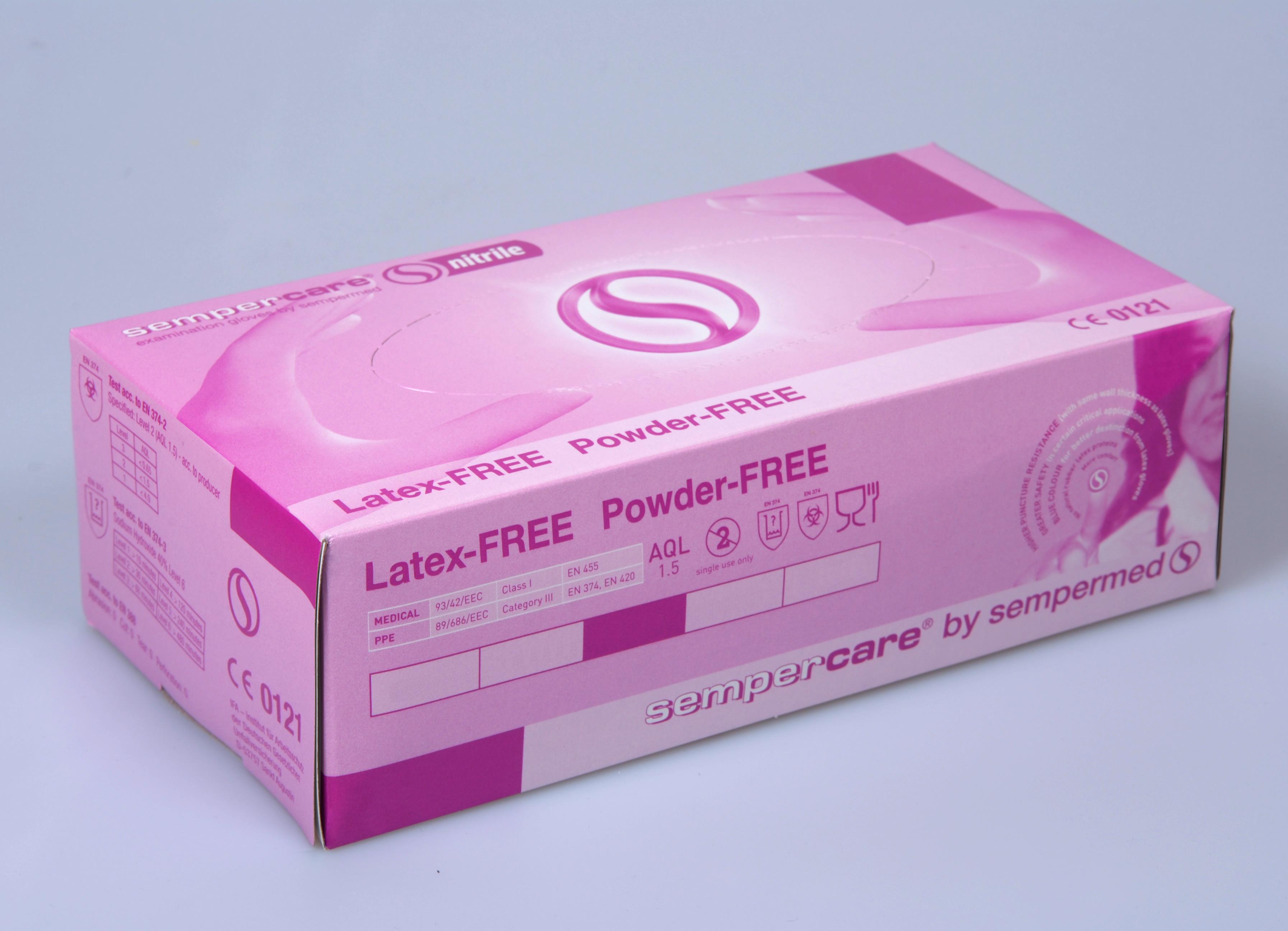 Sempercare Nitrile US-Handschuh ungepudert, blau, Gr. XL, 90 Stk