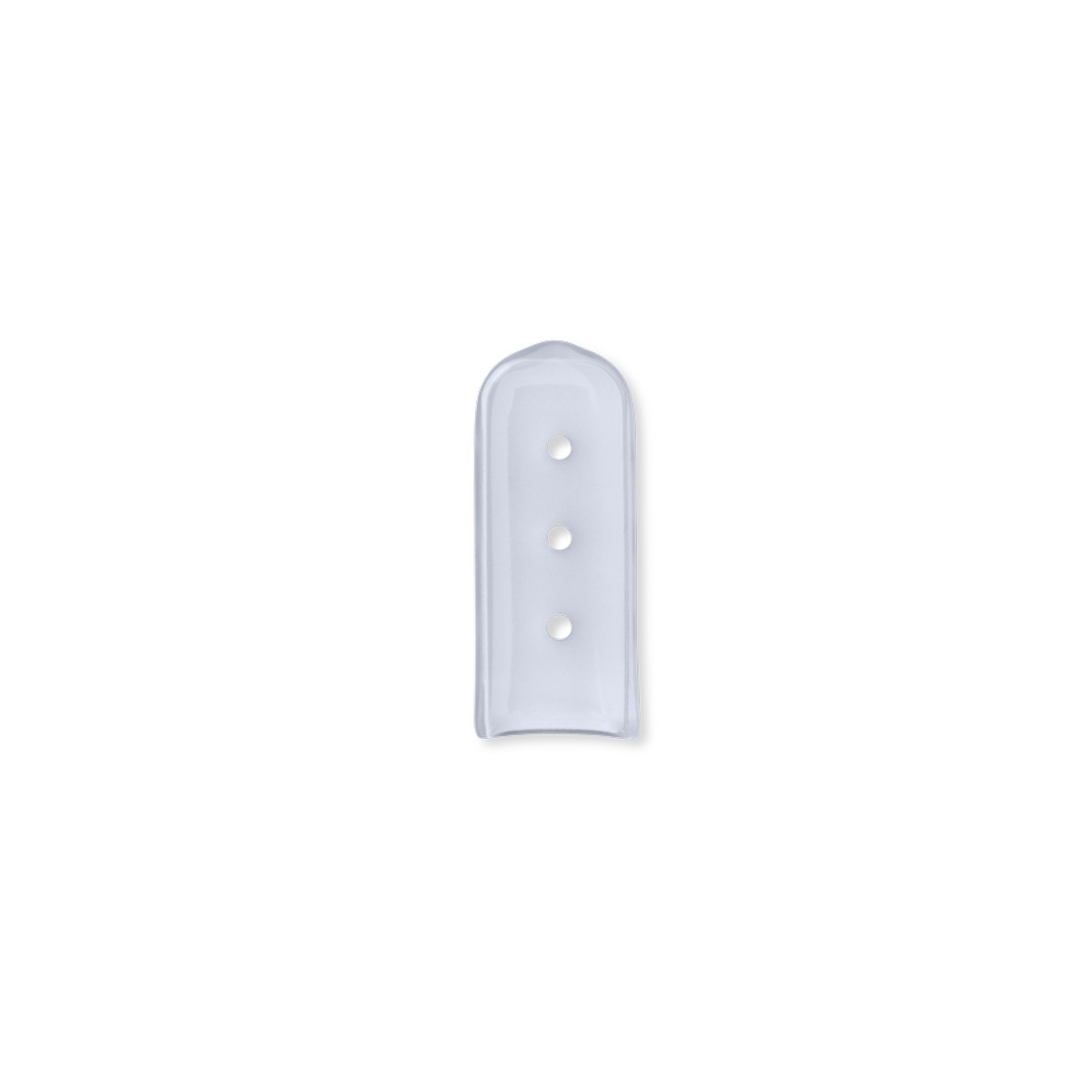 Interlock Instrumentenschutzkappen flach PK 100 transparent, 9,5x25,4 mm