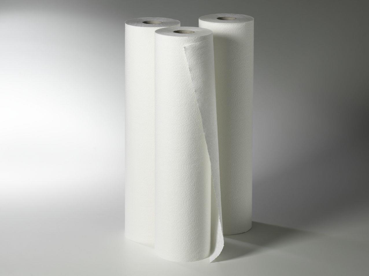 Fripa-med duo-line Ärztekrepp AP 9 39cmx50m, 2-lg.weiß,perforiert