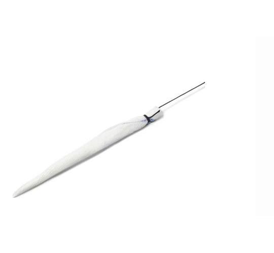 Spitztupfer mit RK 13cm steril PK 25x6 Stück armiert, mit Rückholfaden