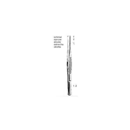 VEHU-MEDICAL Chirurgische Pinzette 1:2 schmal 13cm