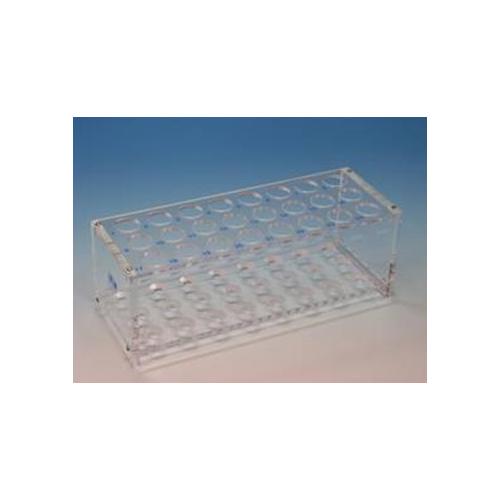 Assistent-Reagenzglasgestell Plexi f. 12 Gläser, ohne Stäbe