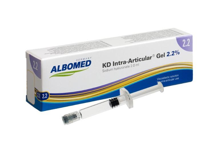 ALBOMED GMBH Albomed KD Intra-Articular Gel 1.0% 2ml STANDARD Fertigspritze