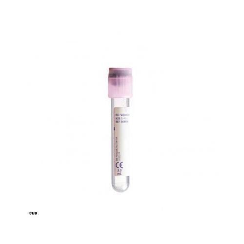 BD Vacutainer EDTA Plus Röhrchen 3,0ml AP100 PET-Kunstst,durchsicht-lila,75x13