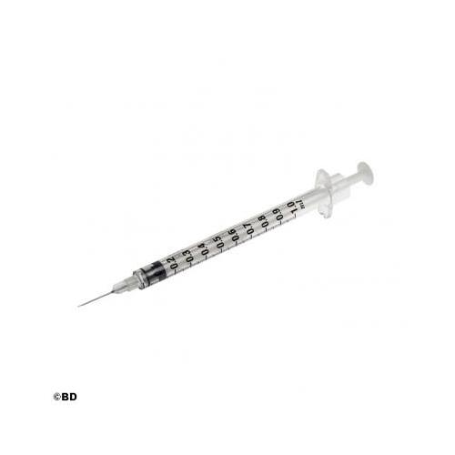 BECTON DICKINSON AND COMPANY BD Plastipak Sub-Q Spritzen AP 100 1ml 26G m. Kanüle 0,45x13mm