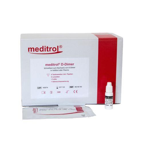 meditrol® D-Dimer Schnelltest PK 10 Kassetten f. Plasma- o. Vollblutproben