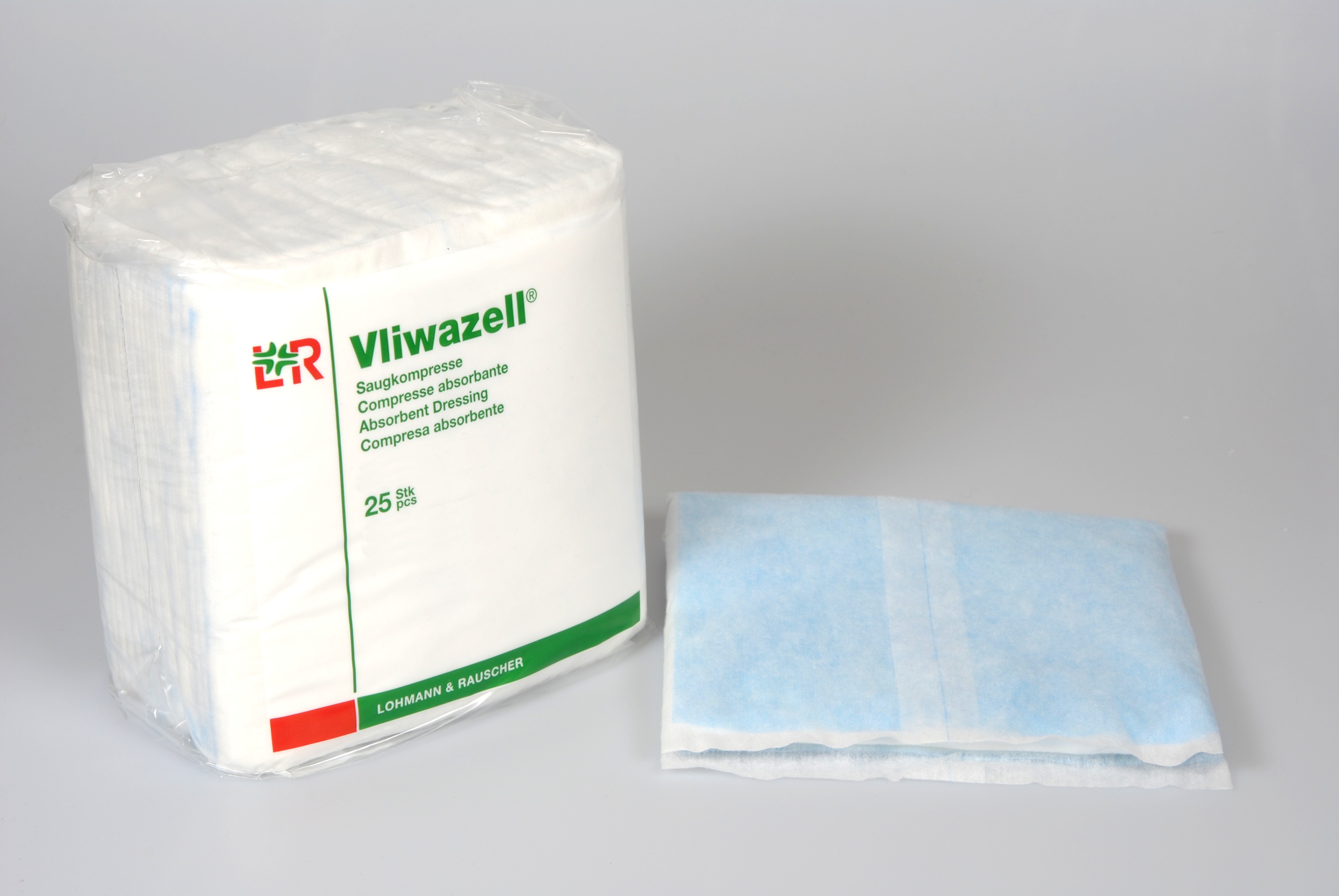 Vliwazell Saugkompresse 20x20cm, 25 Stück