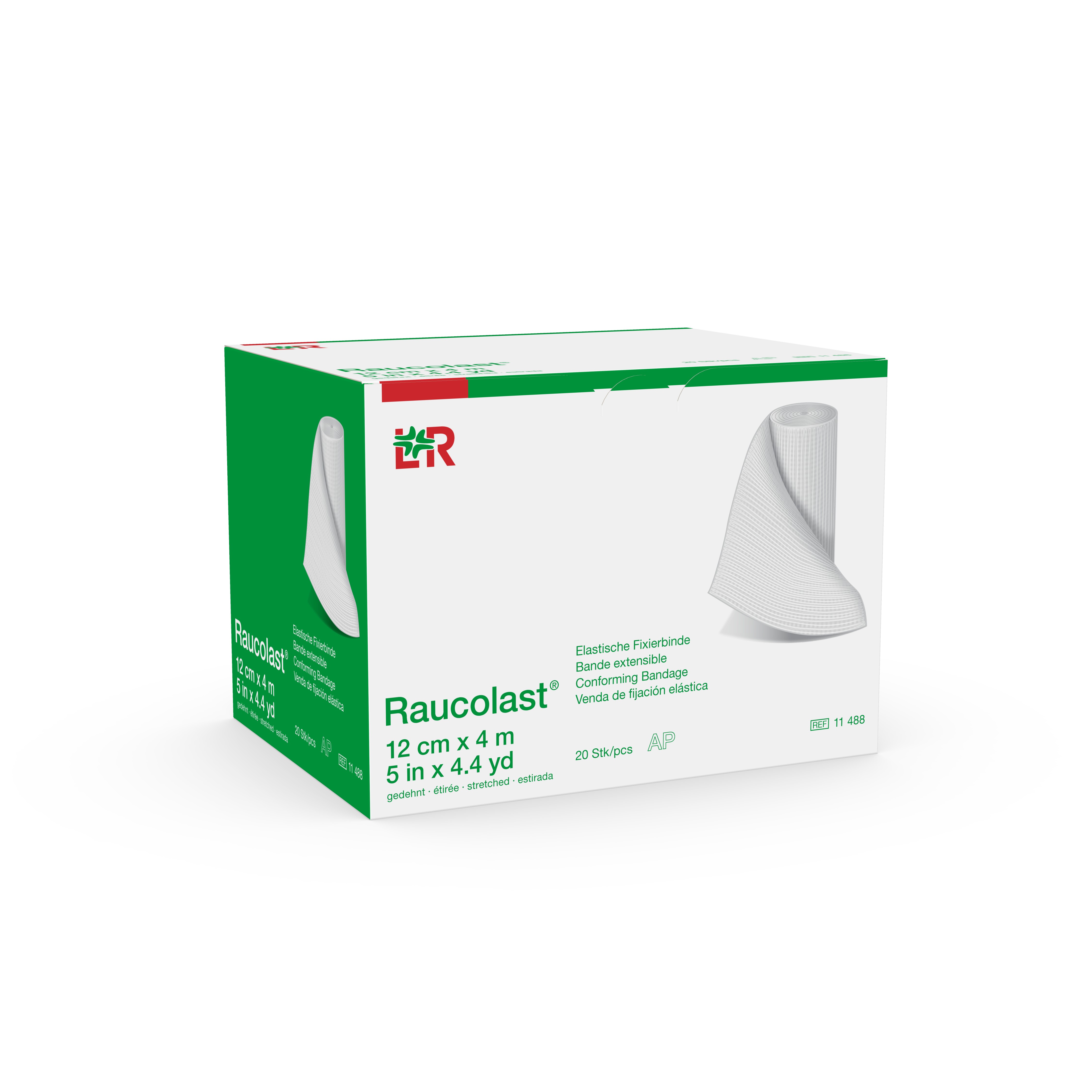 Lohmann & Rauscher International GmbH & Co. KG Raucolast Elastische Fixierbinde 12cmx4m, lose im Kt. - Bild 3