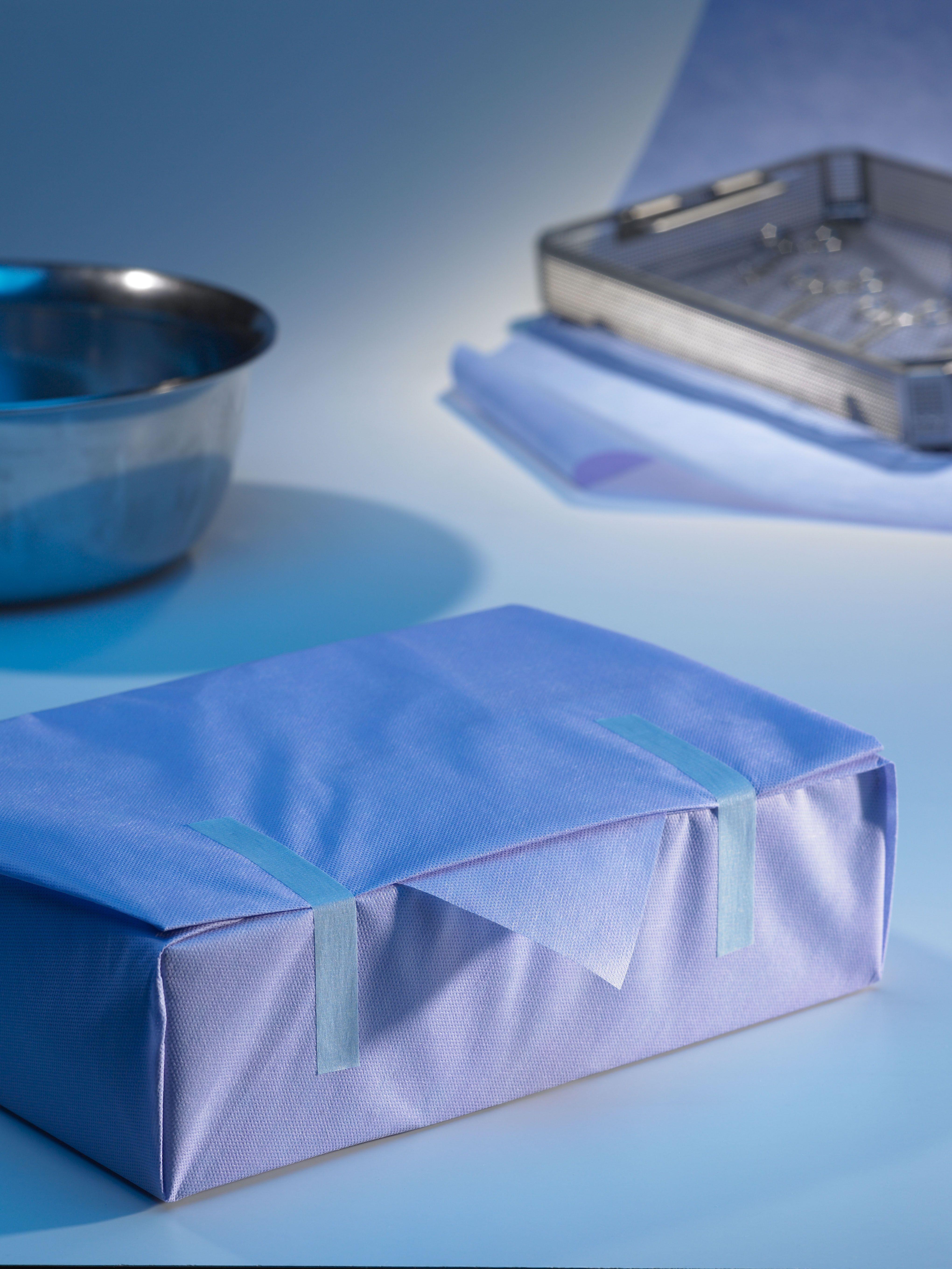 Stericlin SSMMS 43g Bogenverpackung AP 200 90x90cm, blau/violett