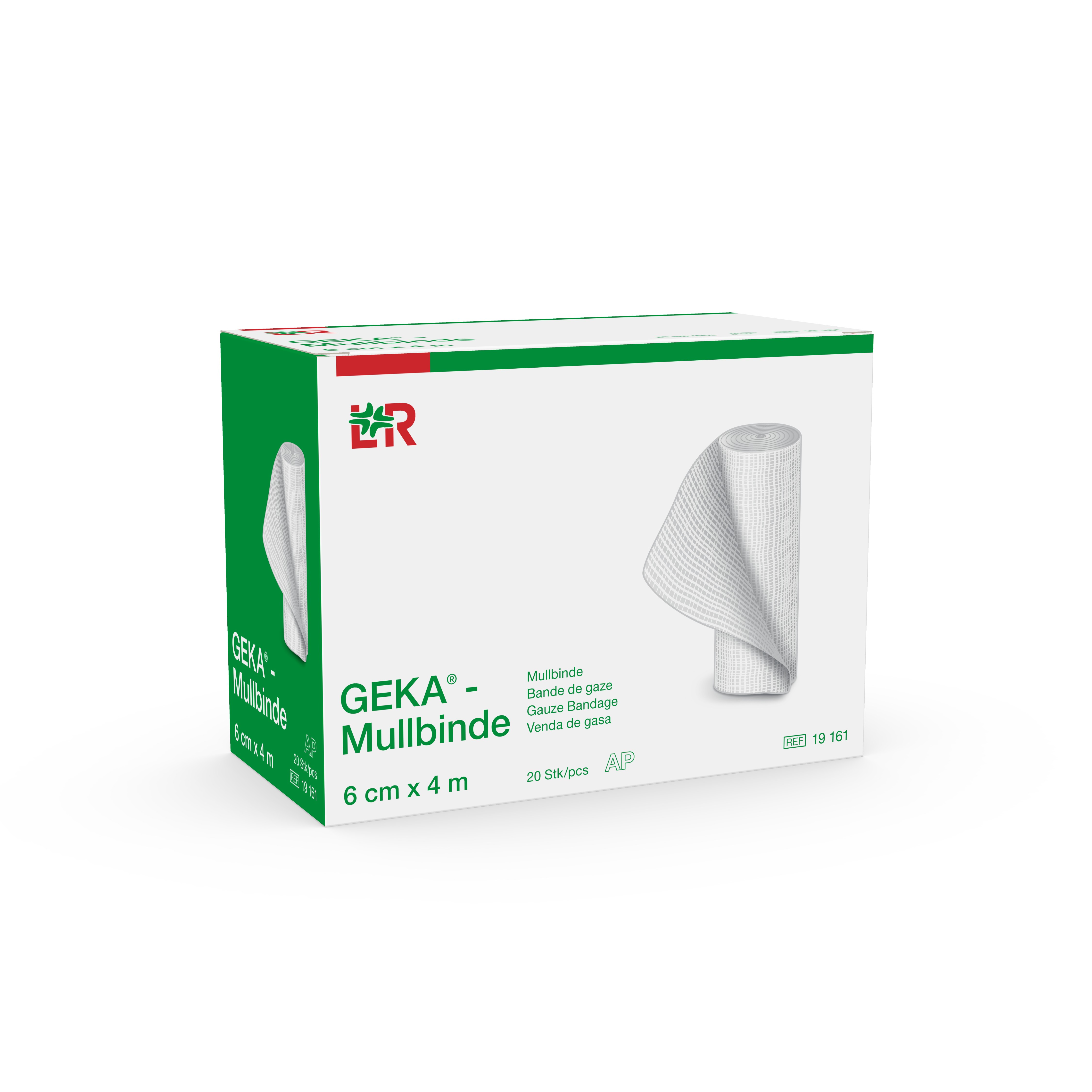 Lohmann & Rauscher International GmbH & Co. KG GEKA-Mullbinde 6cmx4m, 20 St.lose im Kt., 20-fädig - Bild 3