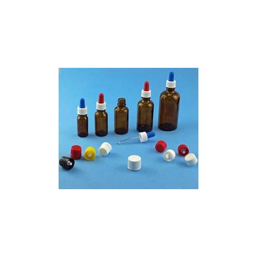 Assistent-Tropfflasche 5ml AP100 Braunglas m.Gewinde,o.Verschluss