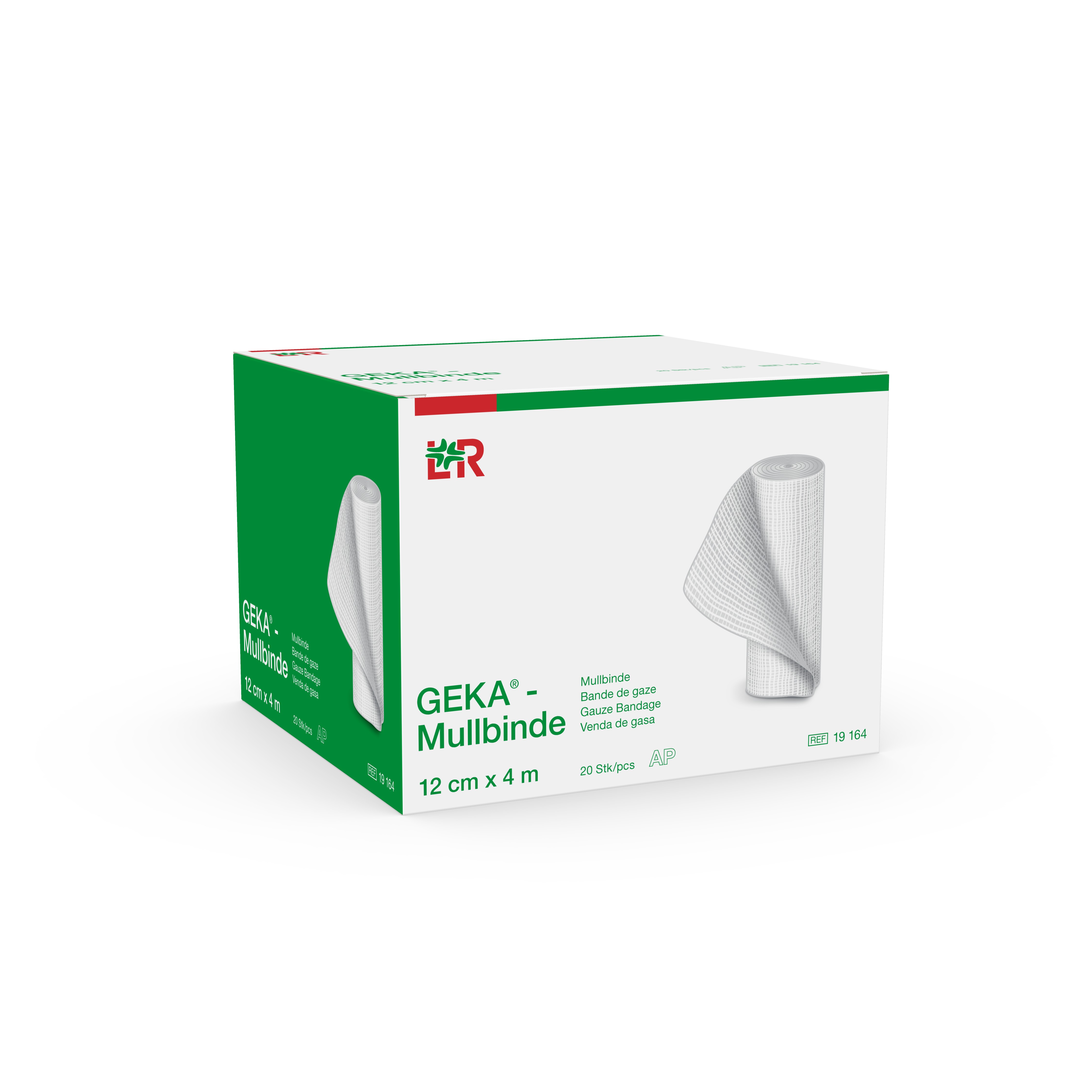 Lohmann & Rauscher International GmbH & Co. KG GEKA-Mullbinde 12cmx4m, 20 St.lose im Kt., 20-fädig - Bild 3