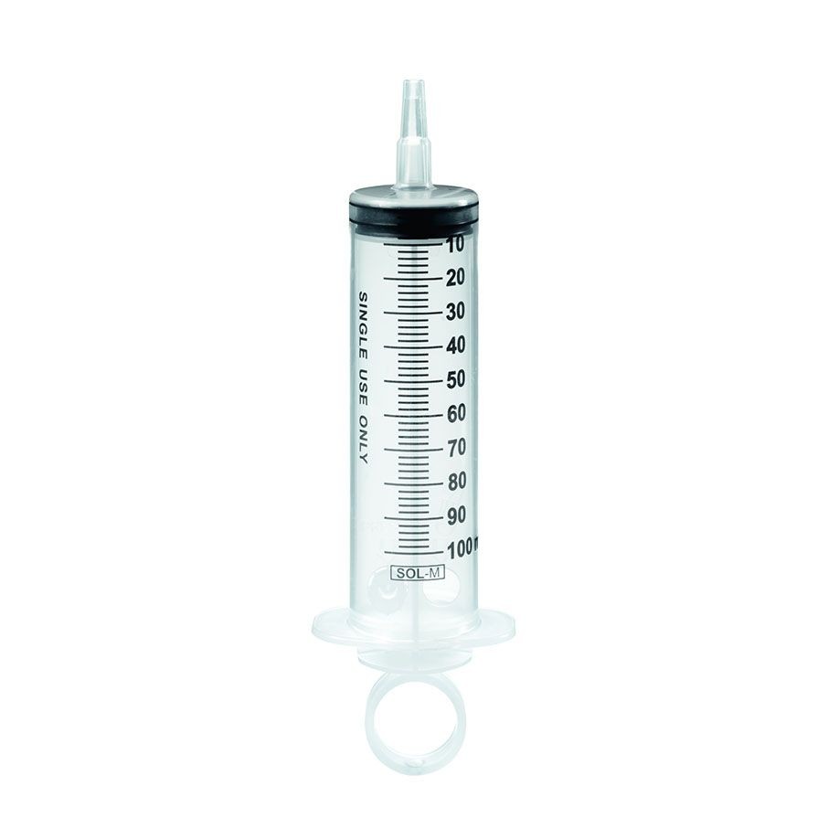 SOL-M 3-teilige Wund- + Blasenspritze PK 30 100ml mit Katheteransatz