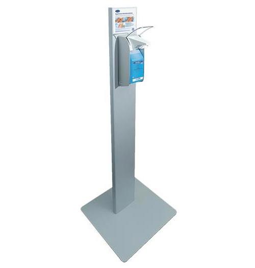 Hygiene Tower / Desinfektionssäule für Hände-Desinfektionsmittelspender