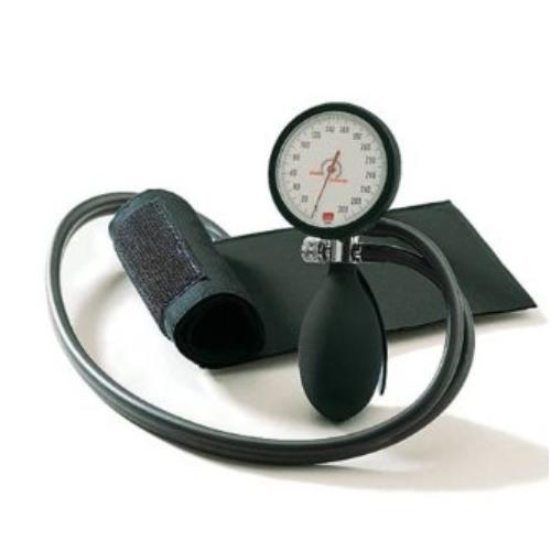 Boso Clinicus II Blutdruckmessgerät 60mm, schwarz, Doppelschlauch,m.Klettm.