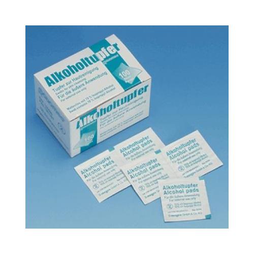 MEGRO Alkoholtupfer Ratiomed 6x3cm AP 100 einzeln verpackt