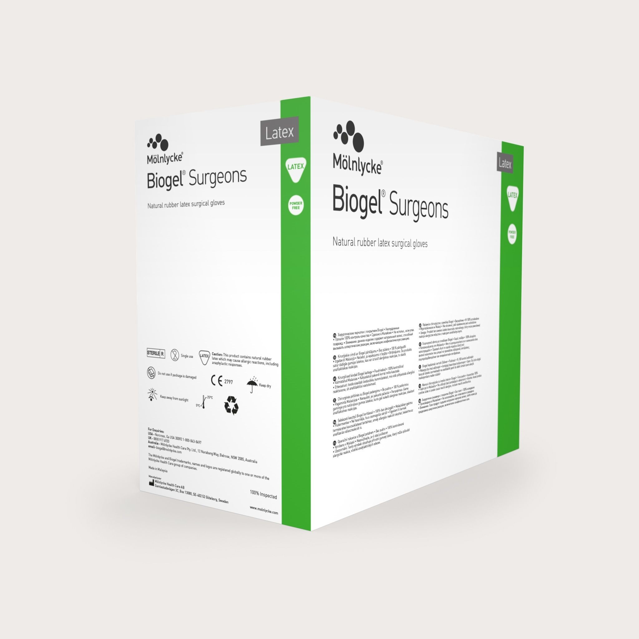 Biogel Surgeons OP-Handschuh Gr.7 PK 50 Latex puderfrei