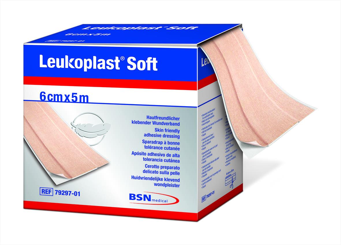 BSN medical GmbH Leukoplast Soft 6cm x 5m hautfreundliches Wundpflaster - Bild 2