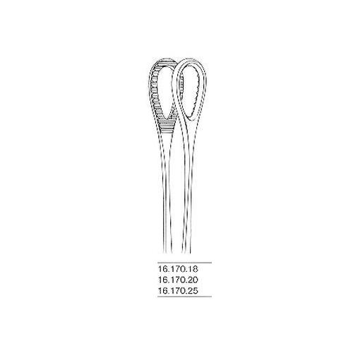 VEHU-MEDICAL Schwammzange Foerster 18,0cm gerade